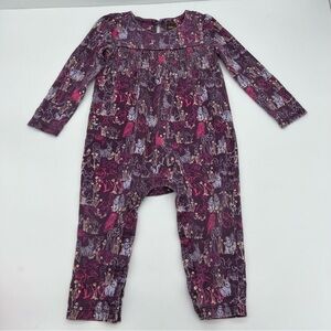 Tea Collection Purple Animal Print Outfit